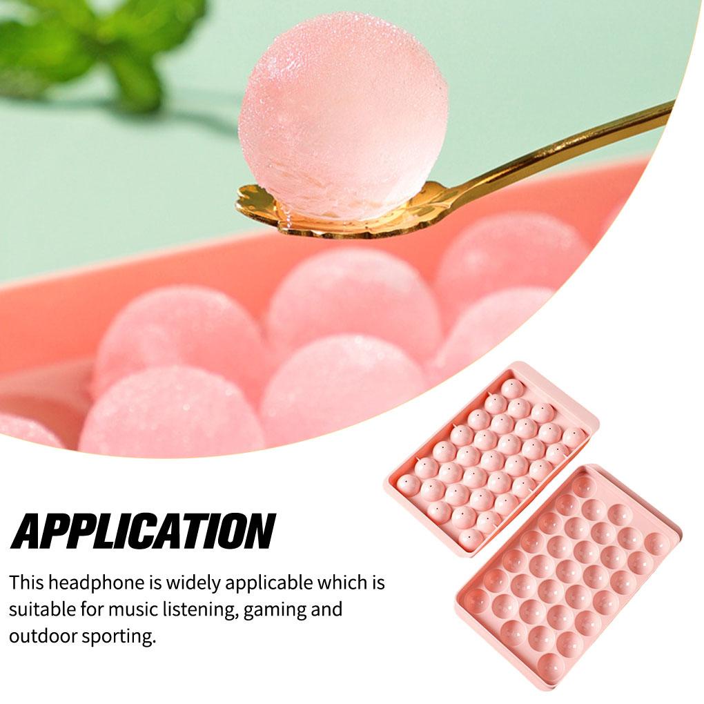 Cetakan Es Batu Tray Double Layer PP Reusable Round Shaped Icing Cubes Molds Washable Maker Homemade Dapur DIY Making