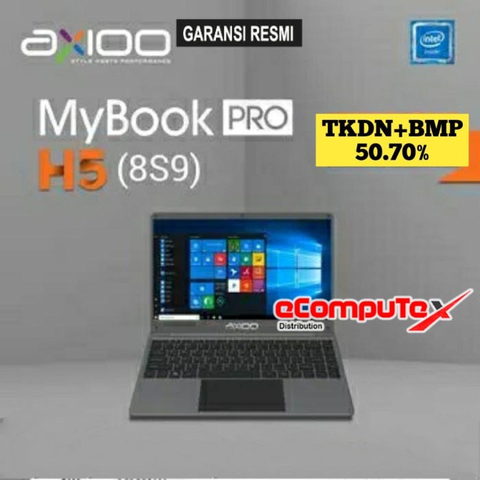 LAPTOP AXIOO MYBOOK PRO H5 (8S9) i5 RAM 8GB 1TB 14&quot;FHD IPS TKDN GARANSI RESMI