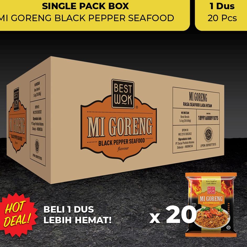 

☆ Best Wok Mi Goreng Blackpepper Seafood Dus 20 pcs (Export Multipack) ♟