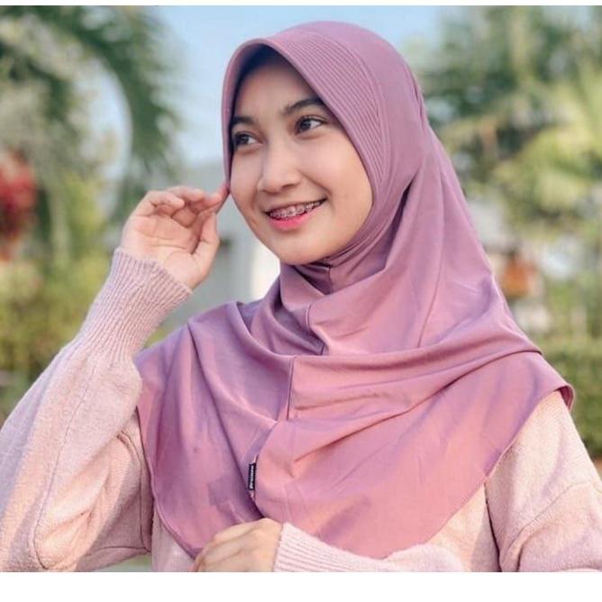 HOT PRODUCT D79 Jilbab Bergo Hamidah Menutup Dada /Jilbab Sport Menutup Dada - Kerudung Wanita /- Ke