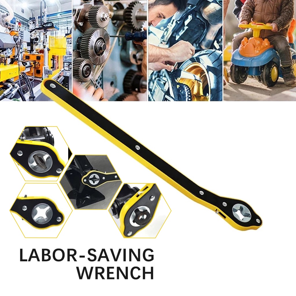 Kunci Pas Ratchet Jack Mobil Hemat Tenaga Kerja Gunting Jack Kunci Pas Roda Ban Garasi Kunci Pas dengan Tenaga Kerja Alat Reparasi Mobil
