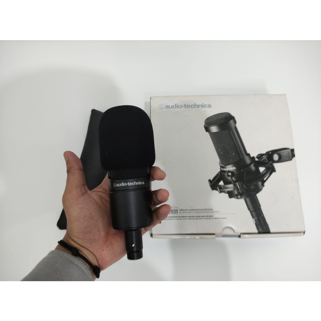 PAKET Mic Condenser AUDIO TECHNICA AT2023 Soundcard STEINBERG UR12 Headphone AKG K52 K52 Monitoring 