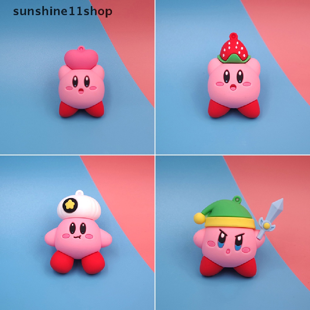 Sho 1PC Boneka Kirby Bintang Pink Diy Bahan Baking Kue Dekorasi Boneka Mainan N