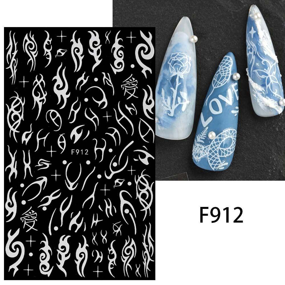 Mxbeauty Stiker Kuku Kupu-Kupu Wanita Bintang Manikur Aksesoris Totems Bohemia Nail Stickers