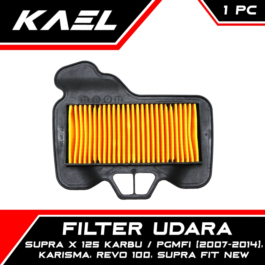 Filter Udara Supra X 125 Karbu PGMFI 2007-2014 &amp; Karisma &amp; Revo 100 &amp; Supra Fit New Busa Hawa Air Assy Saringan