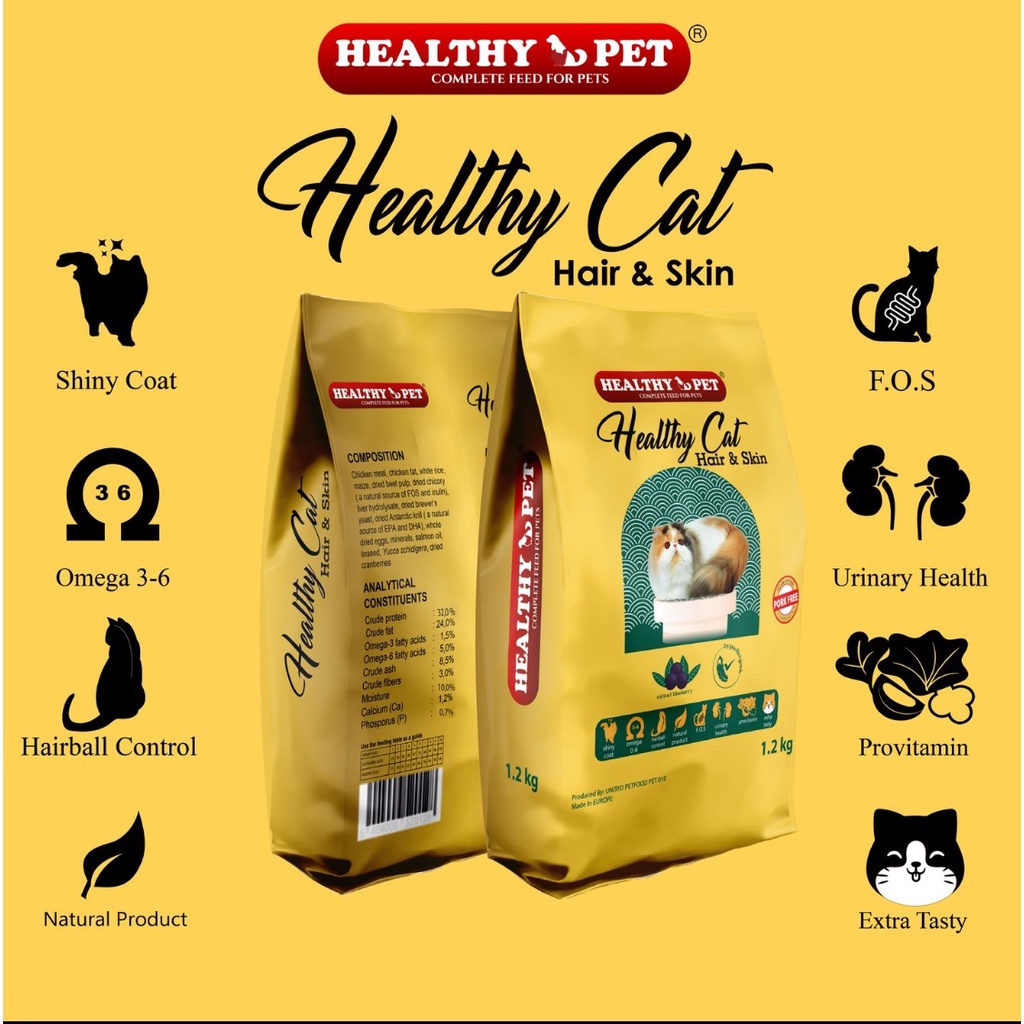 Healthy Cat 1.5kg Makanan Kucing Kering Healthy Pet