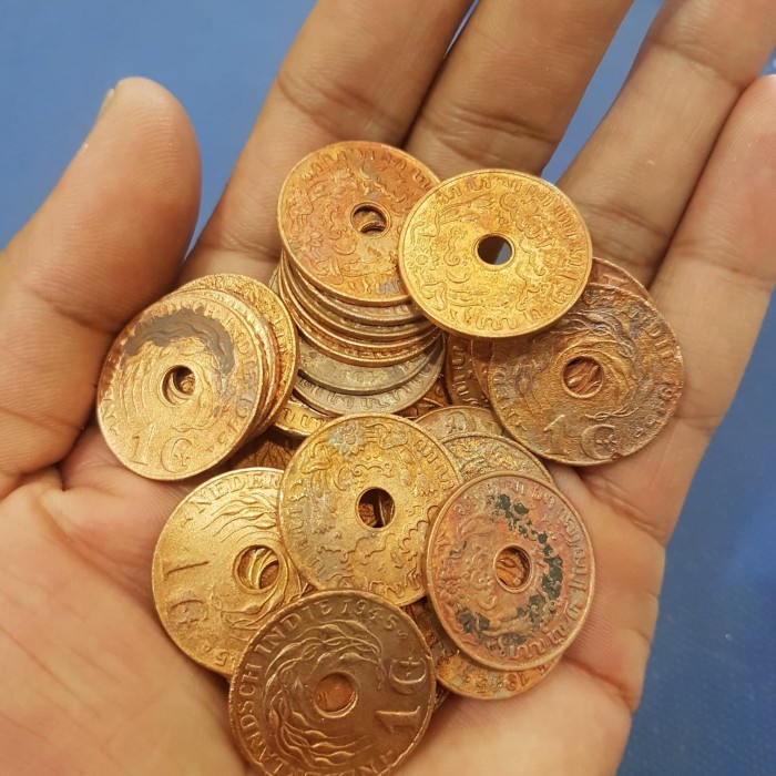 KOIN KUNO 1 CENT BOLONG NEDERLAND INDIE