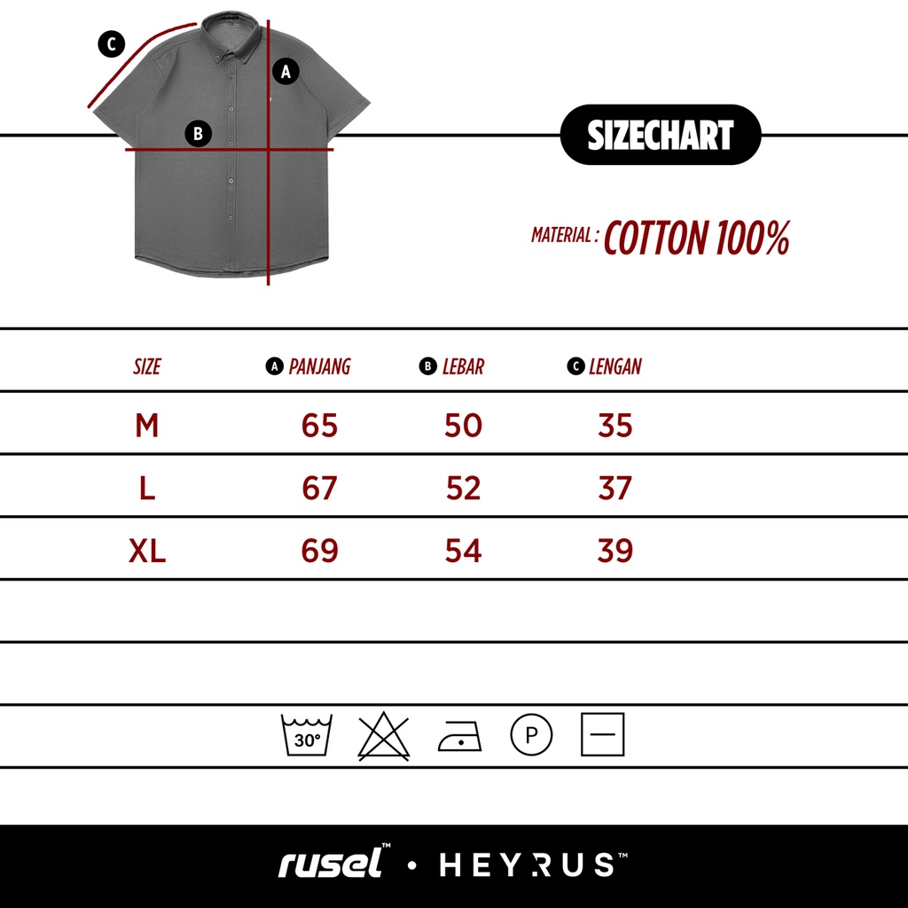 HEYRUS RUSEL I Kemeja Kerja Aston Pria