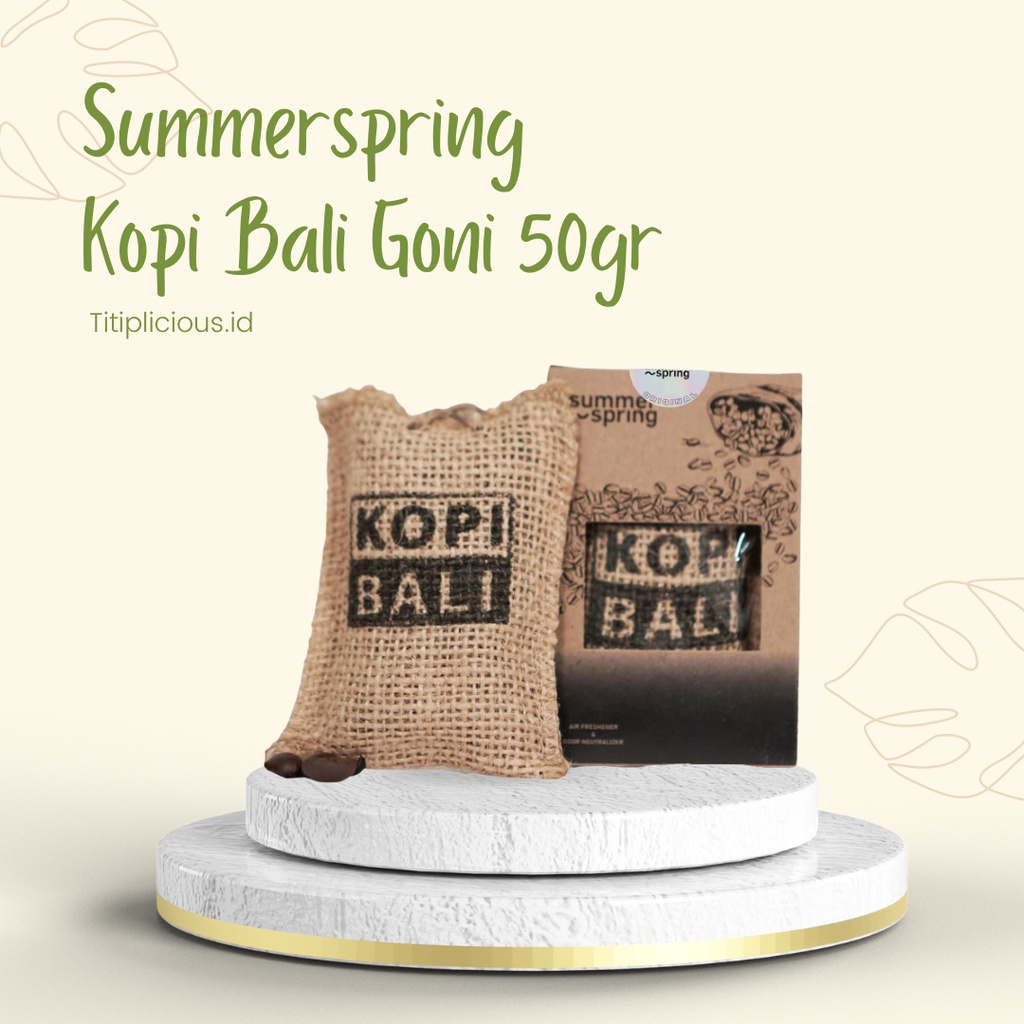 Pengharum Ruangan Aromaterapi Gantung Kopi Bali Parfum Mobil Pewangi Kamar Mandi Tahan Lama Summer Spring