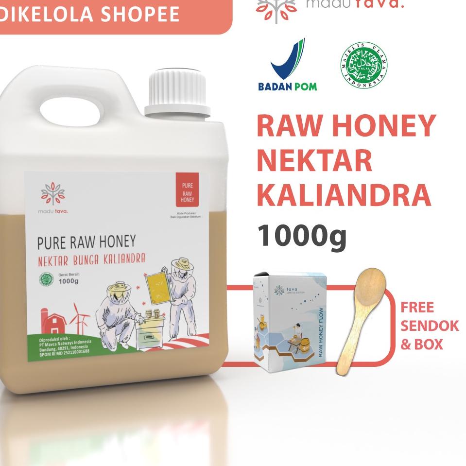 

✾ Asli Murni 1kg Tava Grade A Nektar Kaliandra 100% Alami Pure Natural Raw Honey ➻