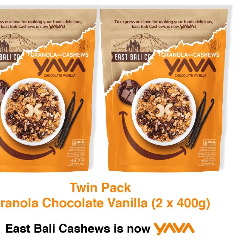 

☂ YAVA Twin Pack Granola Chocolate Vanilla (2 x 400g) ♠