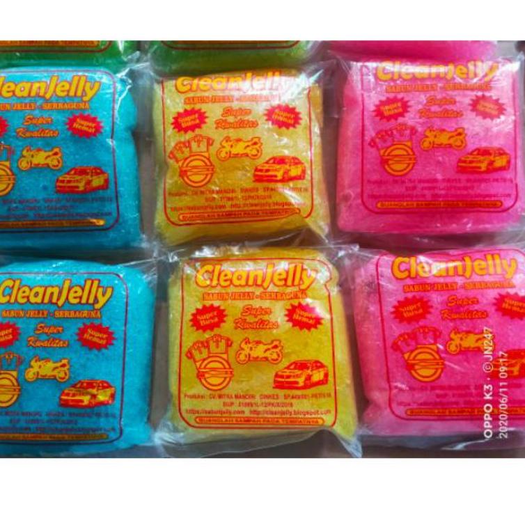 GROSIR_JAKARTA SABUN JELLY UKURAN BESAR// SABUN JELLY CLEAN 400gr //SABUN JELLY SERBAGUNA//SABUN CUC