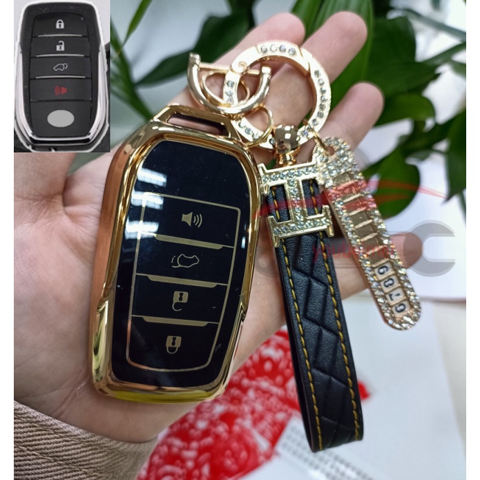 1pcs/tpu Tempat Cover Case Fob Kunci Remote Mobil Untuk Toyota Corolla Prius Camry Vios Yaris Fortuner Innova CHR C-HR RAV4 Altis Hiace Crown Auris Avanza Land Cruiser200 Prado