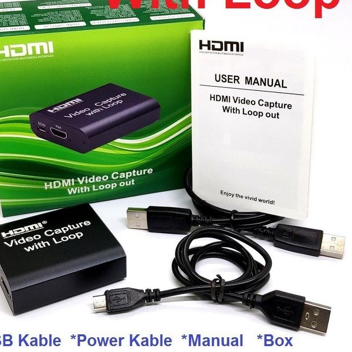 ◄ NewG HDMI Video Capture Card  Video with Loop/With Audio Out USB 3.0 Cards 4K Input ❉