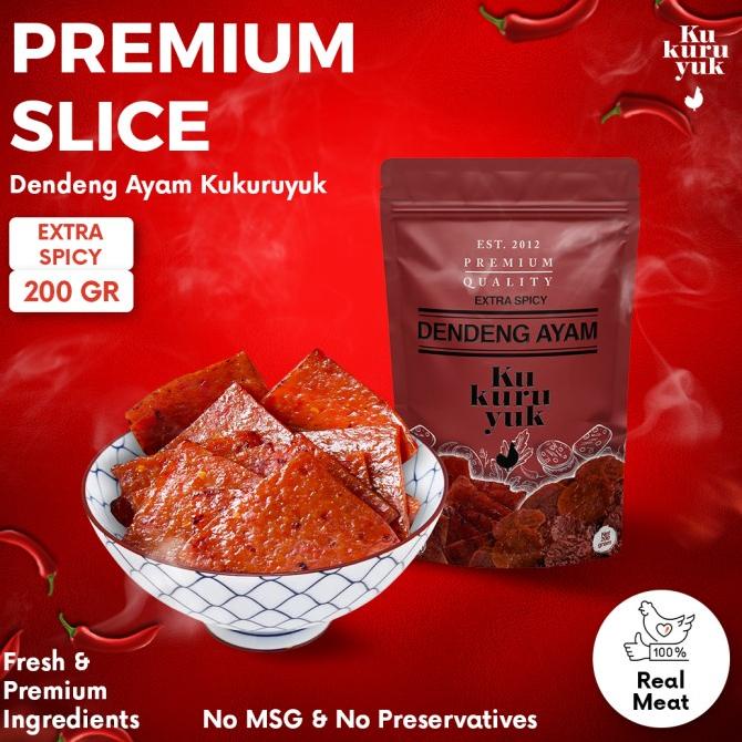 

[PREMIUM] Rasa EXTRA Spicy/Pedas - 200 Gram - Dendeng Ayam Kukuruyuk TERLARIS