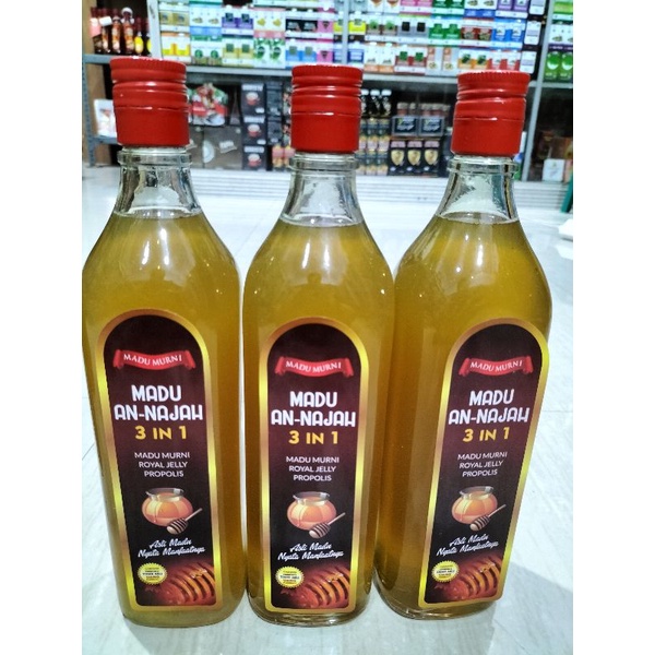 

madu plus royal jelly dan propolis 850gr