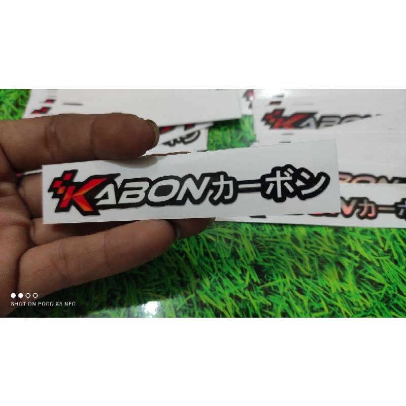 stiker kabon stiker motor print &amp; cut