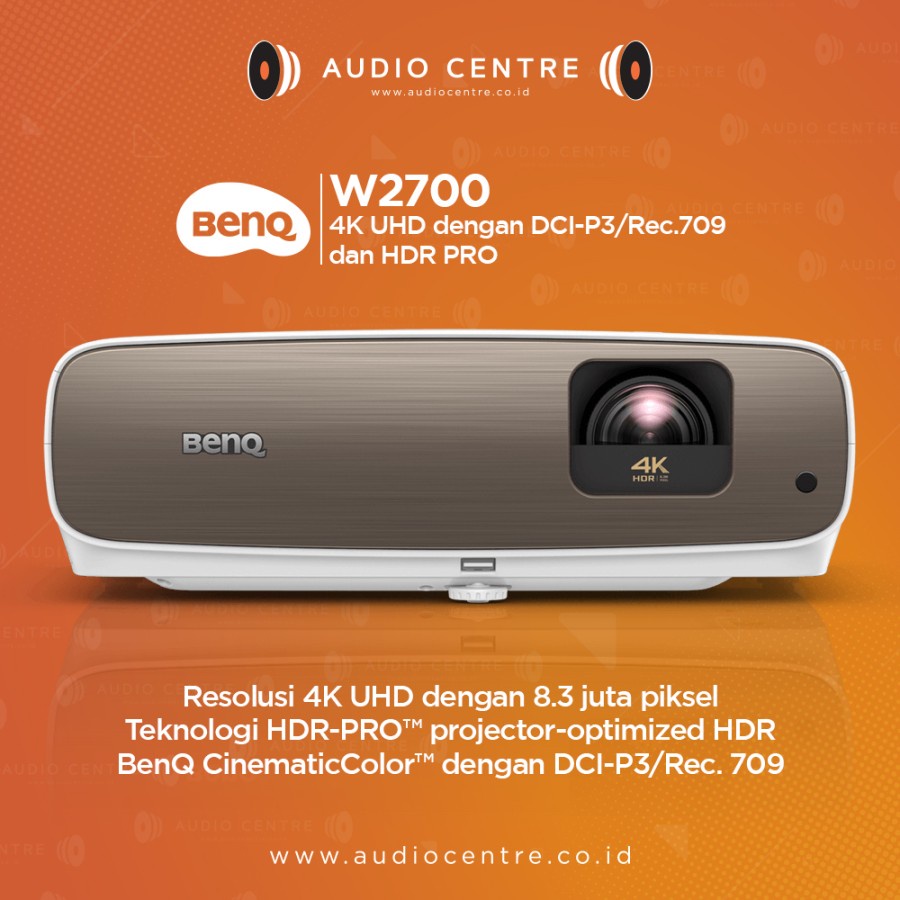 BenQ W2700 4K Projector UHD HDR Pro