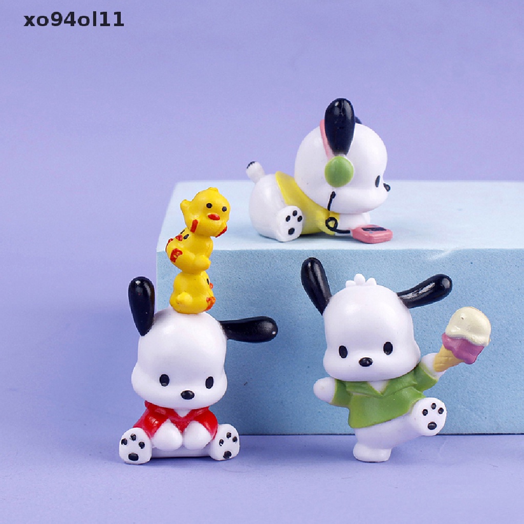 Xo Sanrio Figure Boneka Pachacco Kawaii PVC Anime Koleksi Diy Gantungan Kunci Mainan Lucu OL