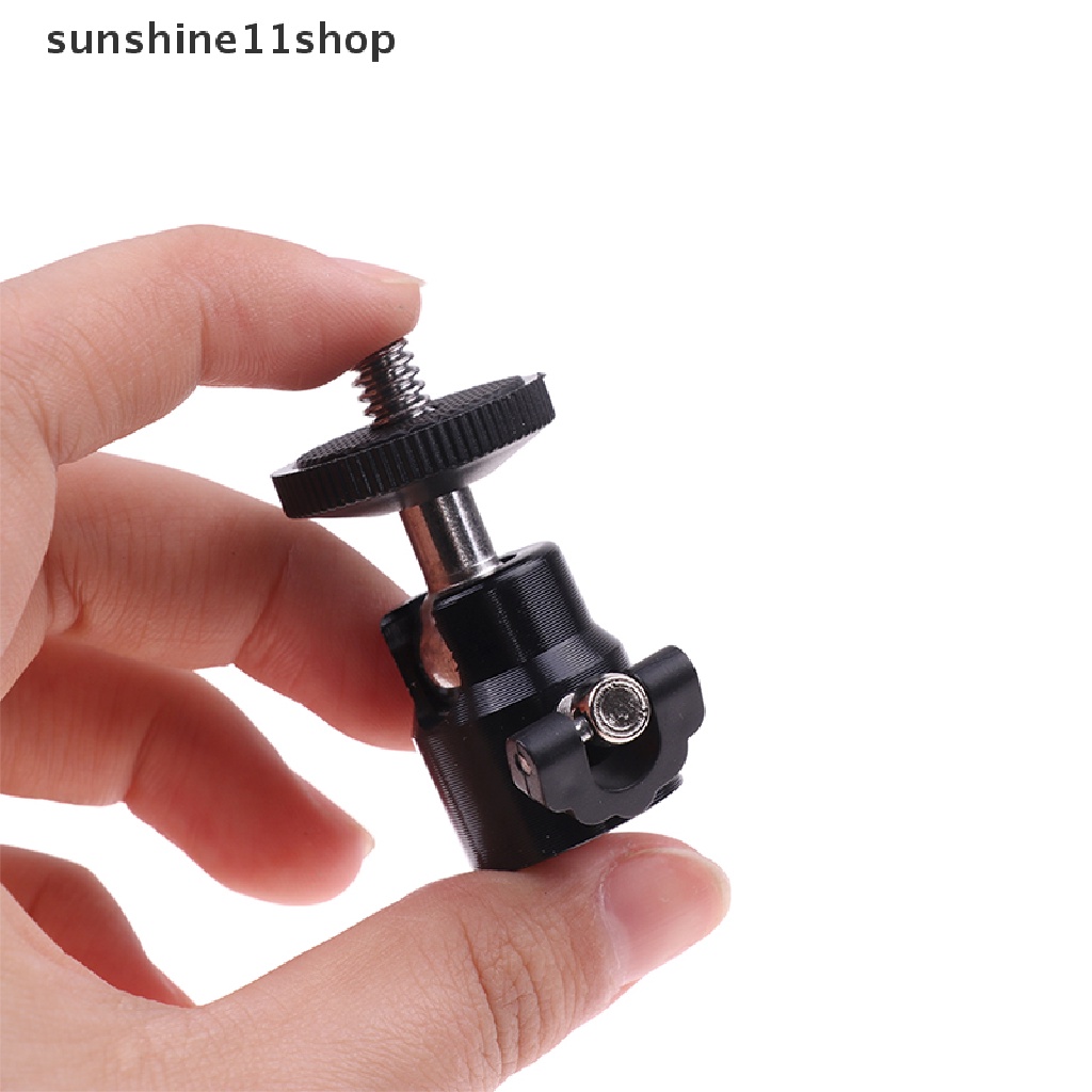 Sho 1Pc 1per4kepala Metal Bulat Sekrup Untuk Kamera Tripod LED Flash Tripod N