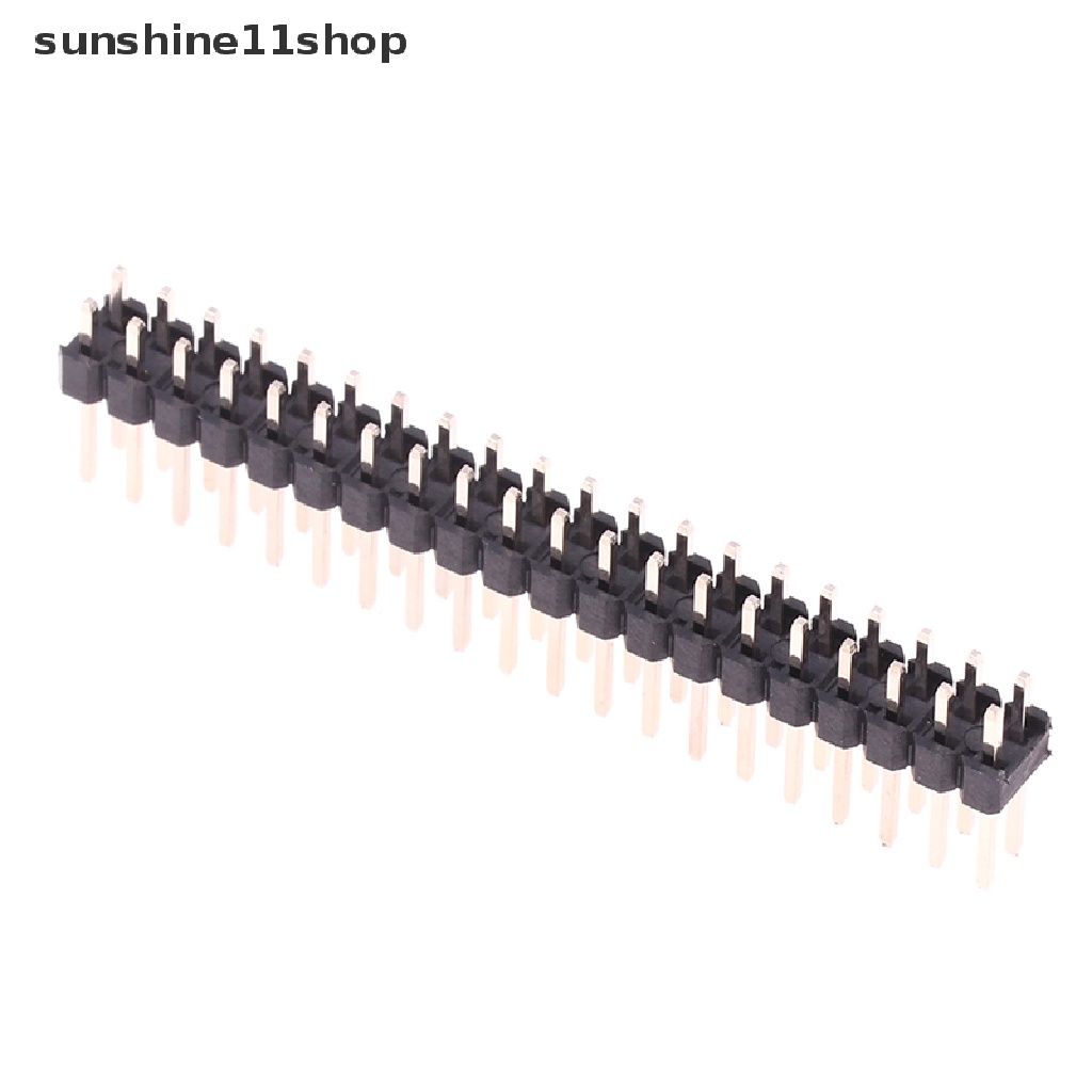 Sho 5pcs 2x20 Pin Header GPIO Pria Untuk Raspberry Pi Zero Double Row 20pin Male N