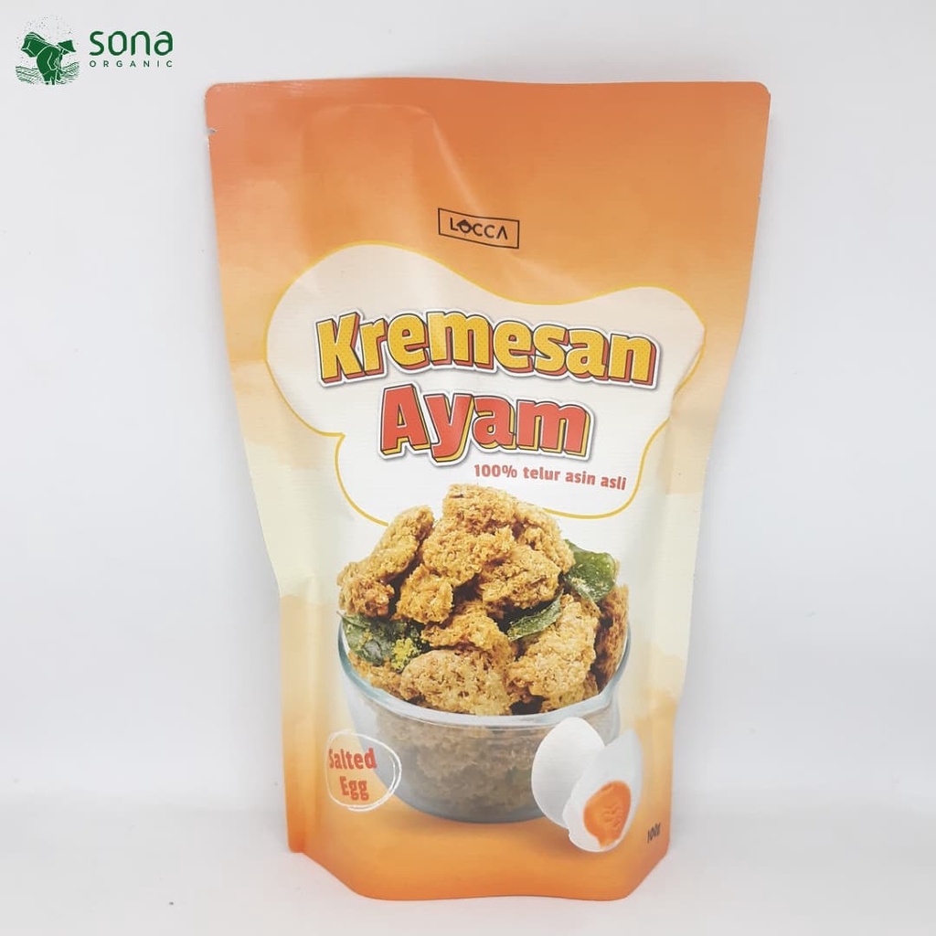 

Kremesan Ayam Telur Asin ASLI 100g - Taburan Kremes Ayam - Locca