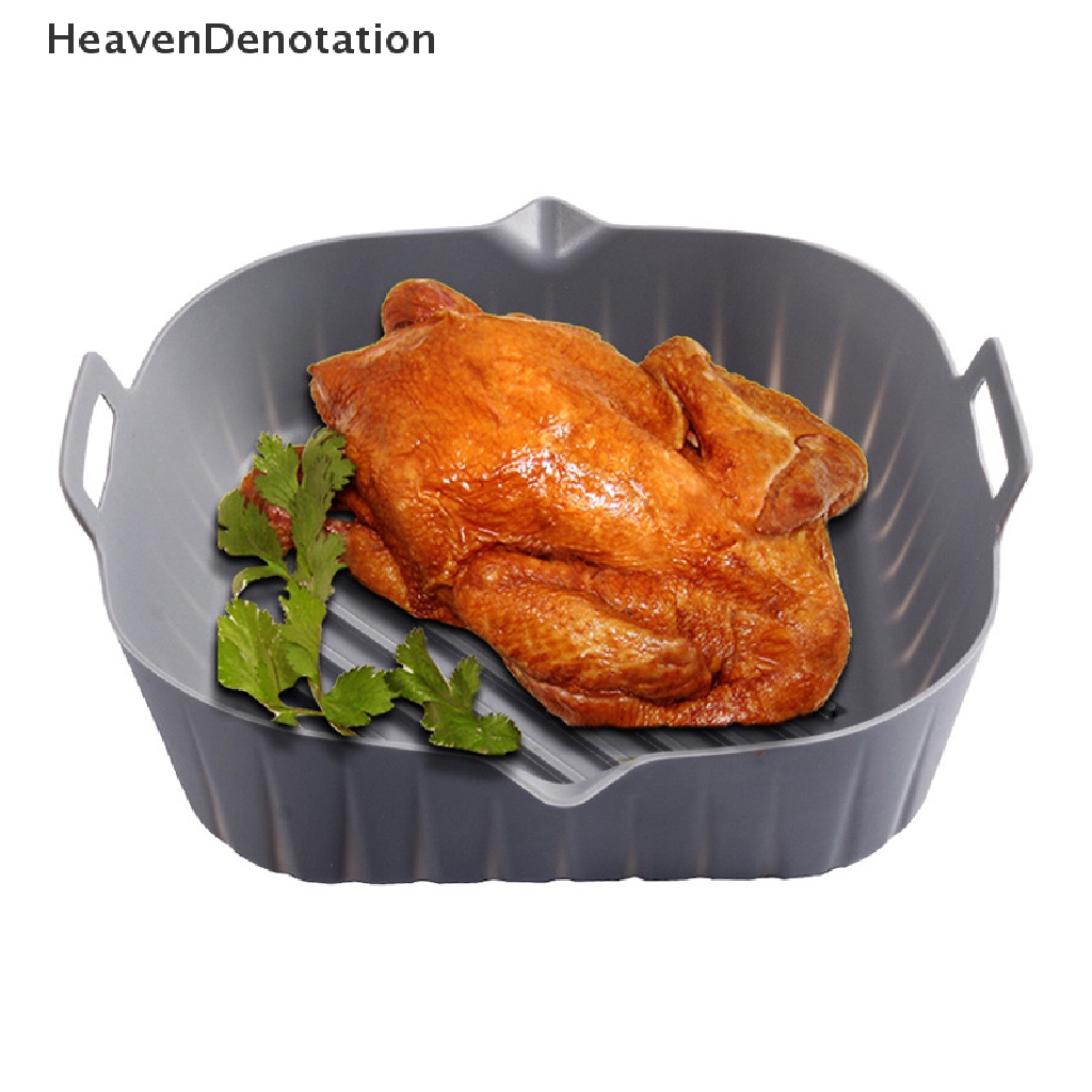 [HeavenDenotation] 1pcs Air Fryer Silicone Pot Air Fryer Basket Liner Anti Lengket Oven Baking Tray HDV