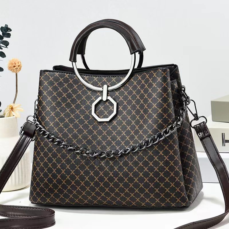 CR 7889 RISCE TAS HAND BAG IMPORT WANITA CEWEK PEREMPUAN JAKARTA BATAM RANTAI BLACK