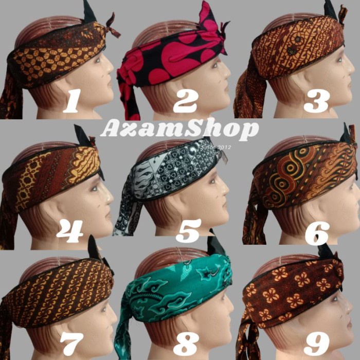 18 TERLARIS- IKET KEPALA SUNDA/UDENG SUNDA BATIK/TOTOPONG - Hijau