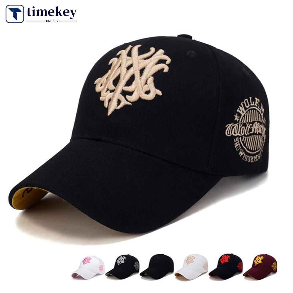 Timekey Fashion Pria Wanita Topi Totem Bordir Topi Baseball Musim Semi Dan Musim Panas Snapback Hip Hop Topi Adjustable Matahari Shading Hats F3S7