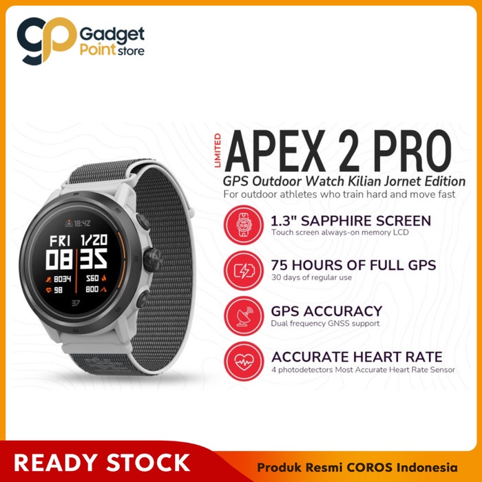 COROS APEX 2 Pro GPS Outdoor Watch Kilian Jornet Edition - Garansi 2 Tahun