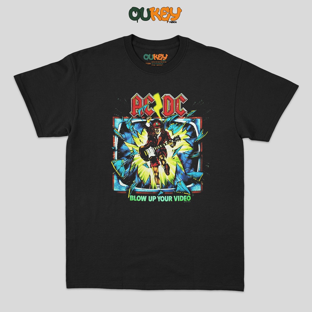 ACDC T shirt - Blow Up Your Video( Kaos Band, Baju Band )