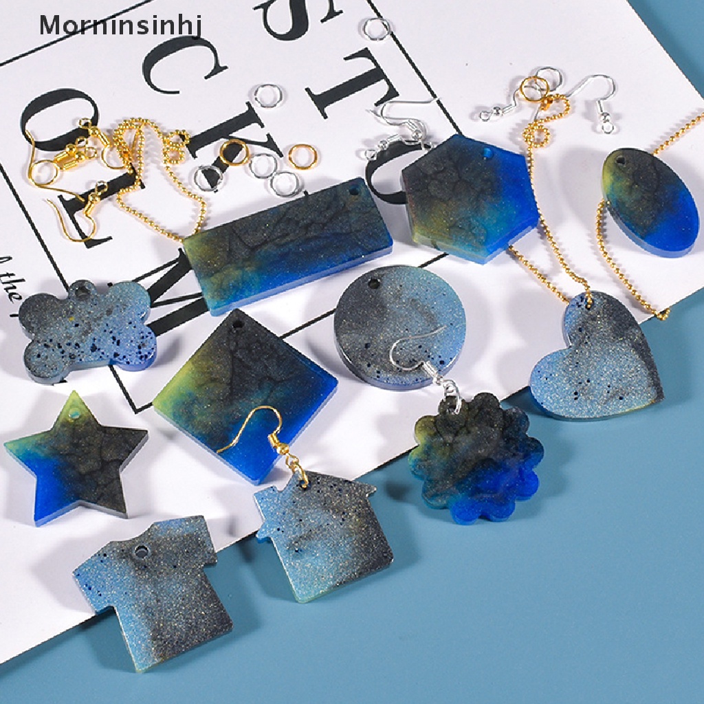 Mornin Cetakan Anting Silikon Earring Resin Mold Craft DIY Pendant Earring Making id