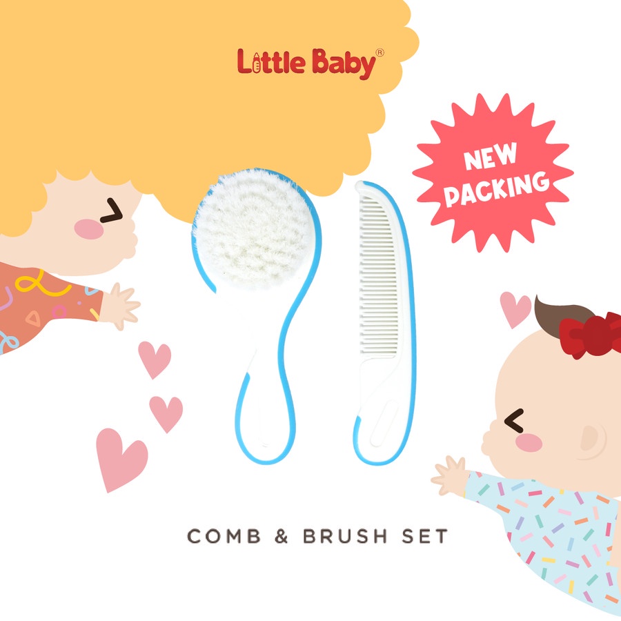 Little Baby Brush &amp; Comb Set / Sisir &amp; Sikat Rambut Bayi Lembut