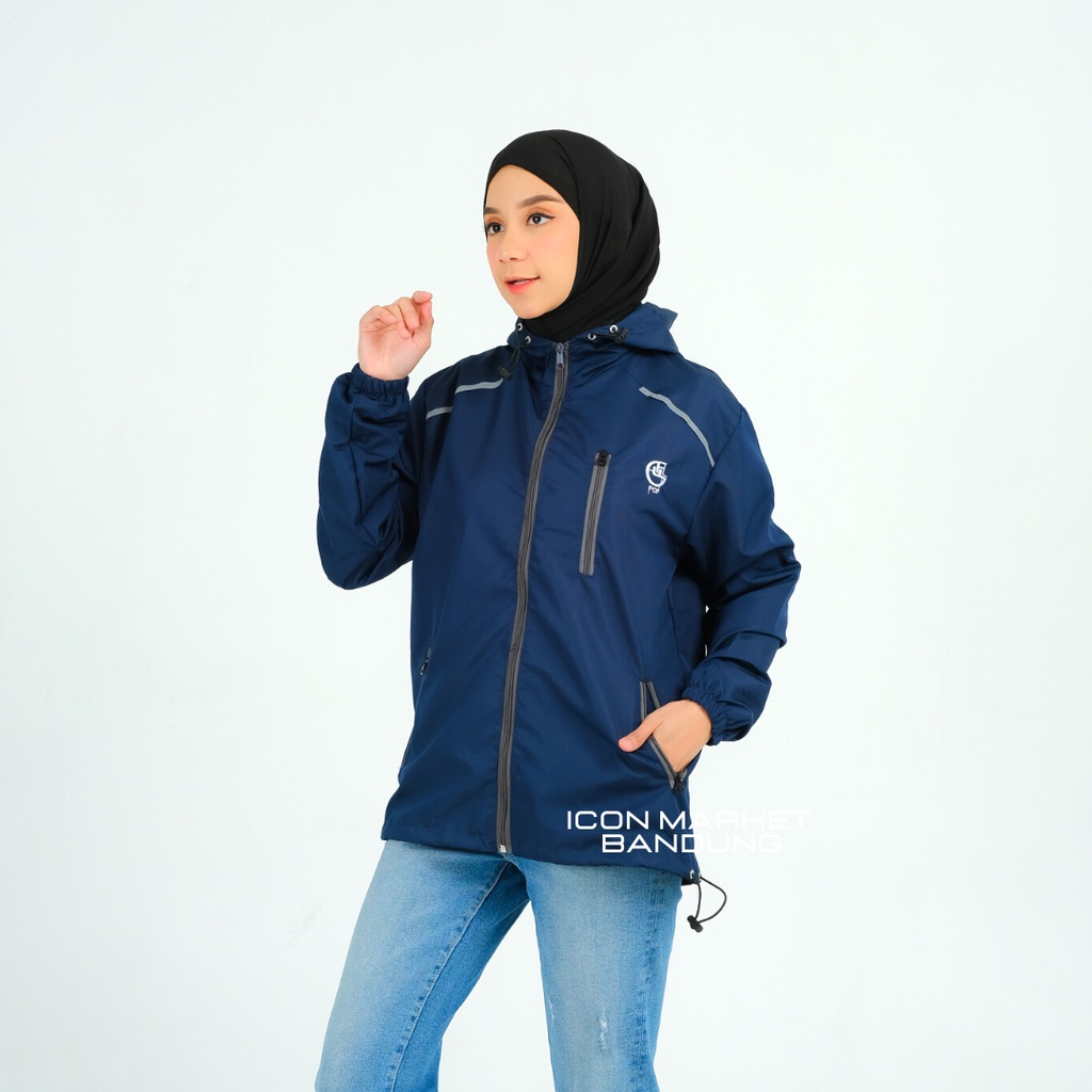 Jaket Parasut Wanita Waterproof Model Denali size M L XL XXL Original FCF / Jaket Outdoor Wanita