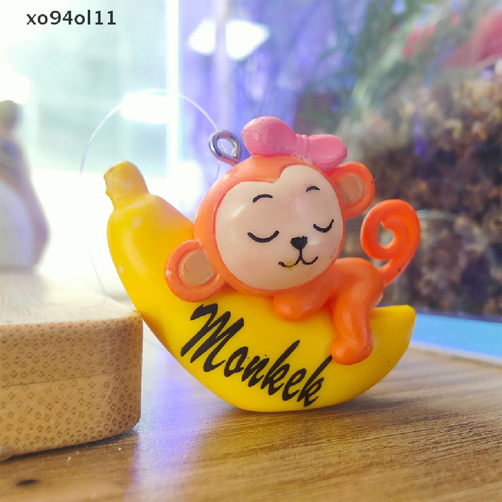 Xo Kreatif Micro Landscape Dekorasi Pisang Monyet Kue Dekorasi DIY Fairy Garden Miniatur Dekorasi Action Figure Figurine Mainan Koleksi Hadiah OL