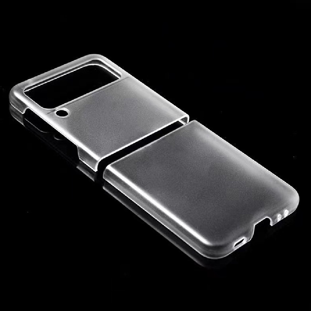 Ggg Clear Slim Phone Case Untuk Samsung Z Flip3 Akrilik Transparan Hard Shell Baru Layar Lipat Pelindung Lengan ID