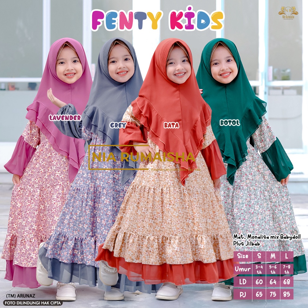 Gamis Set Fenty Kids Nia Rumaisha
