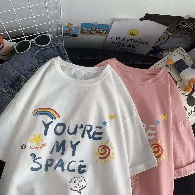 MYSTIQUE.ID-BAJU KAOS YOURE MY SPACE TSHIRT LUCU KEREN DAN AESTETIC