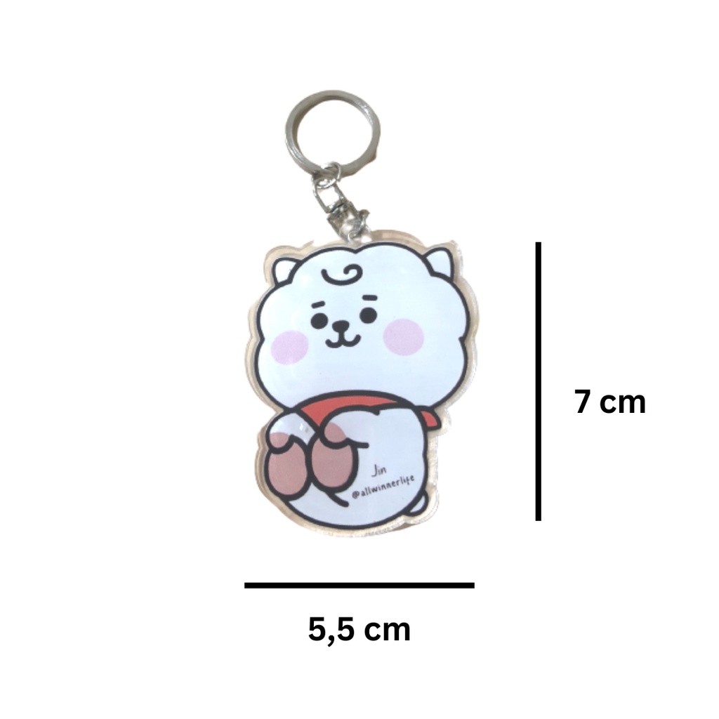 GANTUNGAN KUNCI BTS ARMY KEYCHAIN AKRILIK BT21 BERKUALITAS Gantungan Tas Karakter Bangtan Boys Jin Suga J-Hope RM Jimin V jungkook