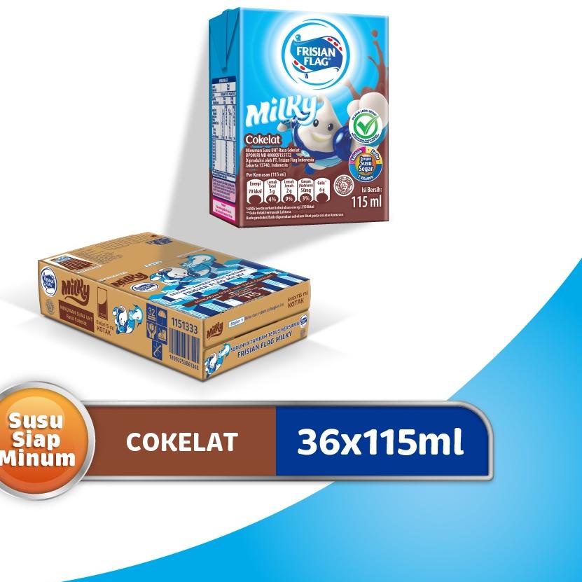 

◘ Frisian Flag UHT Milky Chocolate 115ml (36pcs) Multipack ♡