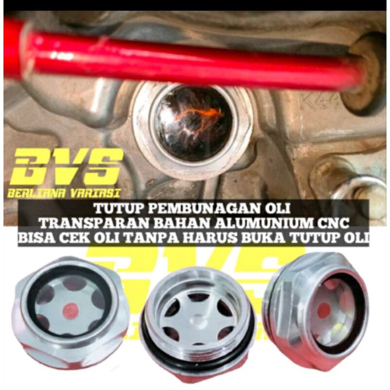 tutup filter oli mesin transparan matic HONDA vario beat scoopy pcx adv spacy baut tutup oli mesin t