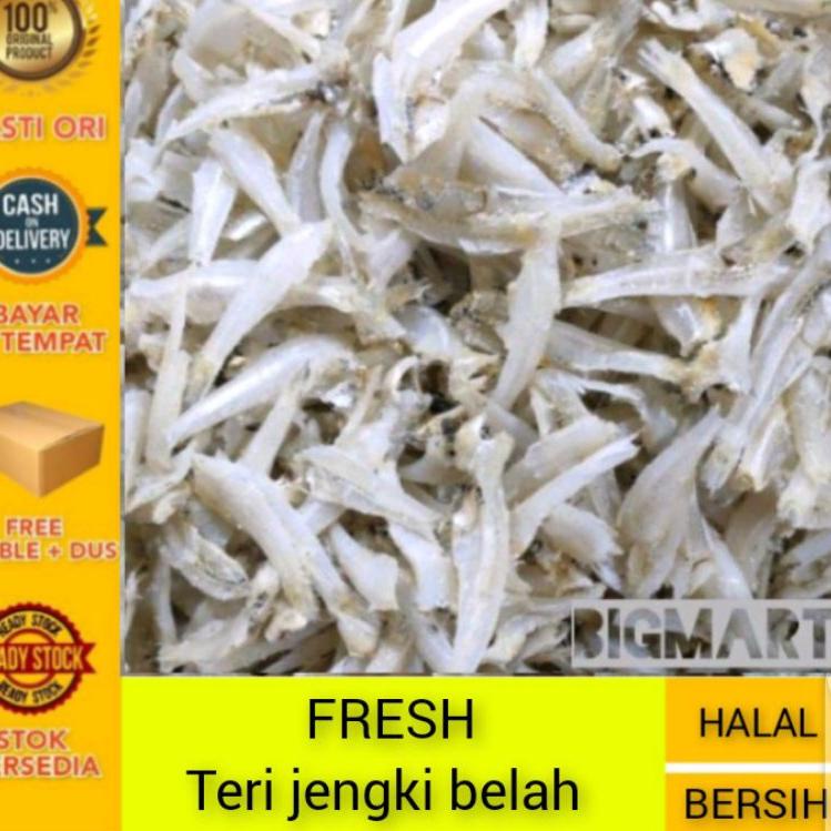 

✿ Ikan asin teri jengki belah super fresh 1kg ☈