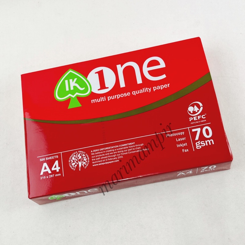 

KERTAS HVS / FOTOKOPI / PRINT A1 70 GSM A4 ( 21 X 29.7 CM )