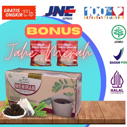 

Teh MENIRAN untuk meningkatkan daya tahan tubuh isi 20 kantung celup Minuman Herbal BPOM ORIGNAL