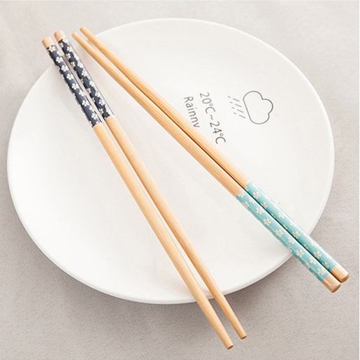 ⭐️𝐈𝐇𝐒 𝟒𝟑𝟏 𝐋𝐚𝐦𝐩𝐮𝐧𝐠⭐️Sumpit Bambu Panjang Motif Bunga Sumpit Makan Bamboo Chopsticks