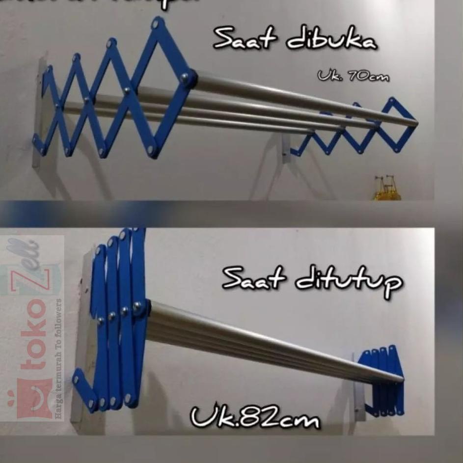 Grosir Populer Jemuran Lipat Dinding / Gantungan baju tempel dinding/ Jemuran Lipat/ Gantungan Lipat