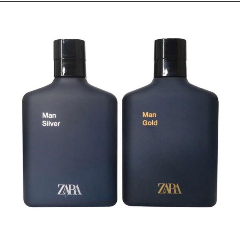 Free Paper Bag Parfum ZARA Man Silver & Gold EDT 100ml Se-paket / 2 pcs bisa COD