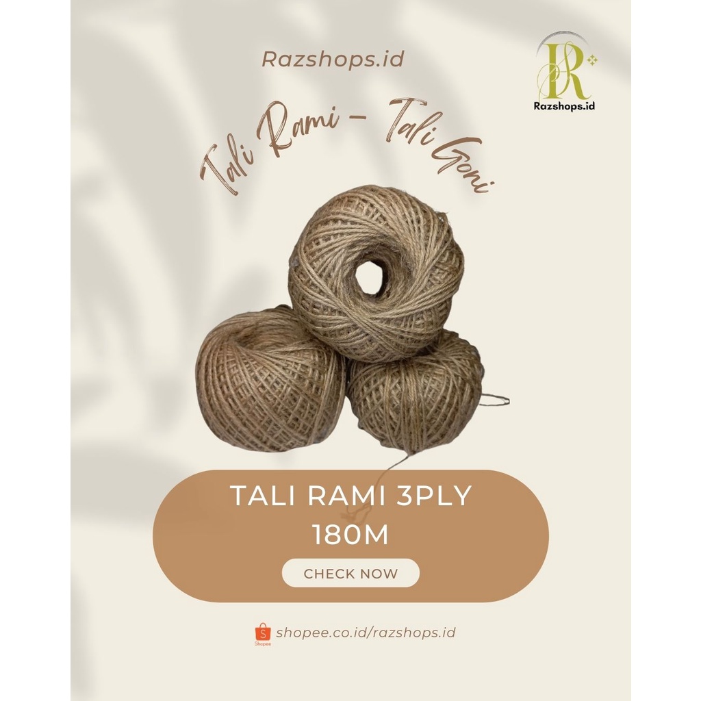 

Tali Rami, Tali Goni Murah Medan 180m , 50m 2ply & 3ply