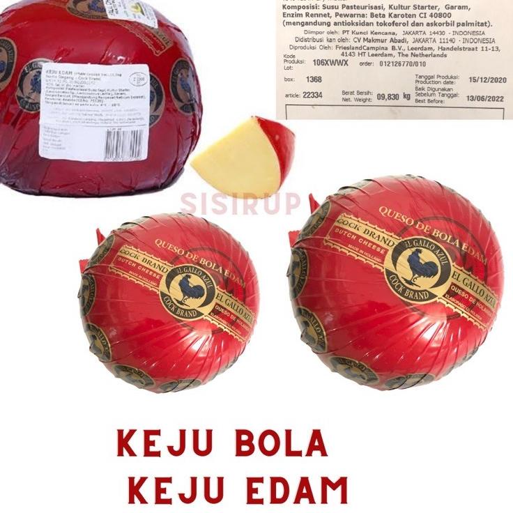 

♝ 200 gr Keju Edam 200 gr / Keju Bola Ayam Emas / Cock Brand ❅